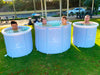 3 x Single Custom Logo Portable Ice Baths