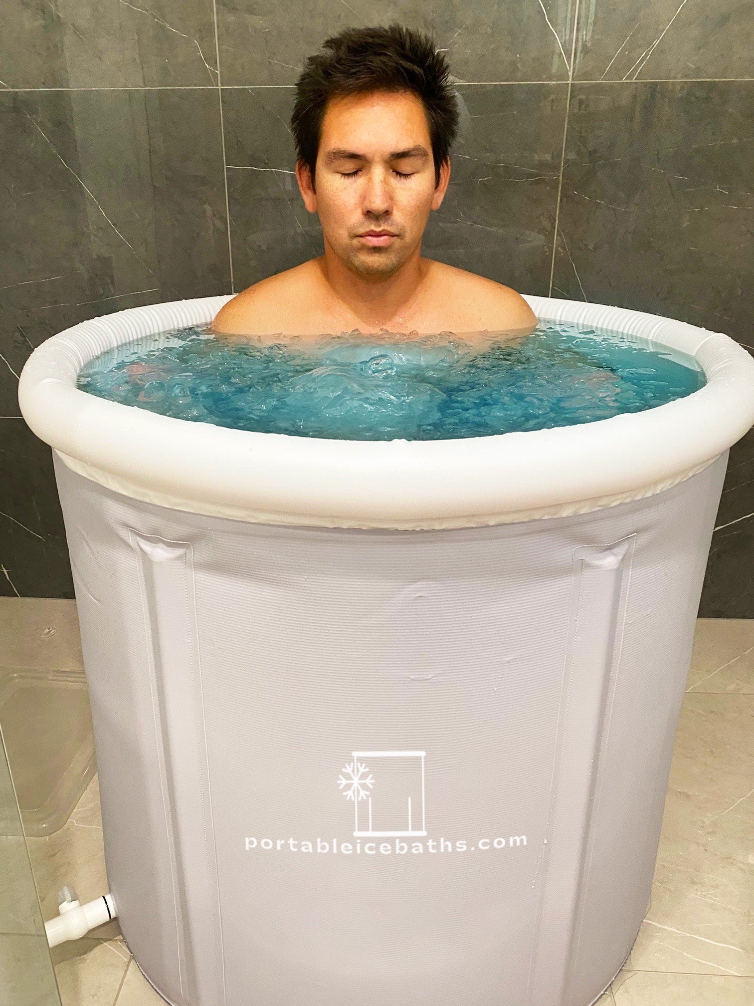 3 x Single Custom Logo Portable Ice Baths