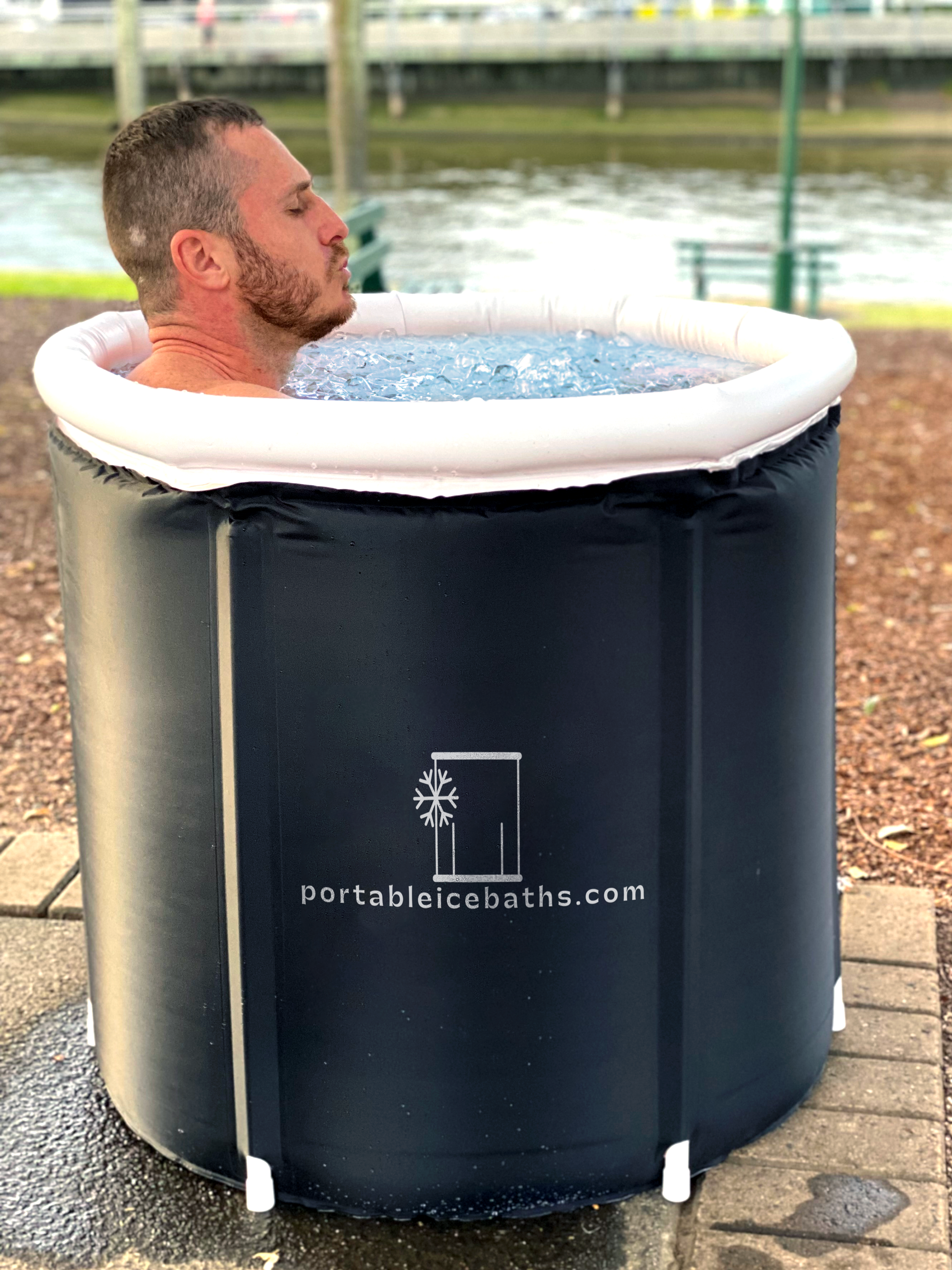 3 x Single Custom Logo Portable Ice Baths