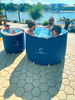 3 x Single Custom Logo Portable Ice Baths